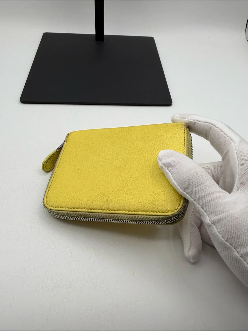 Balenciaga Pebbled Leather bi fold Wallet